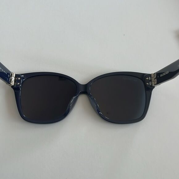 Balenciaga square dark blue sunglasses main image 9